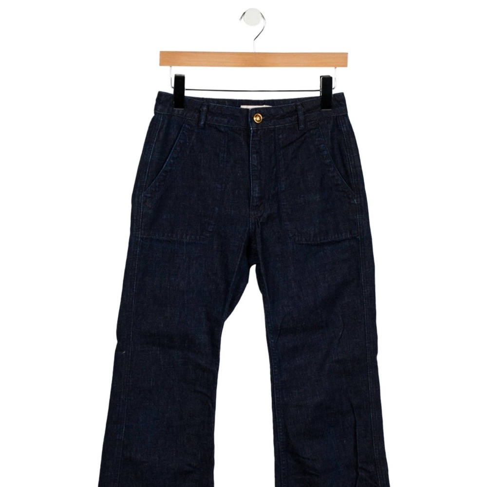 **LIKE NEW** Tory Burch Cropped Dark Rinse Jeans 27